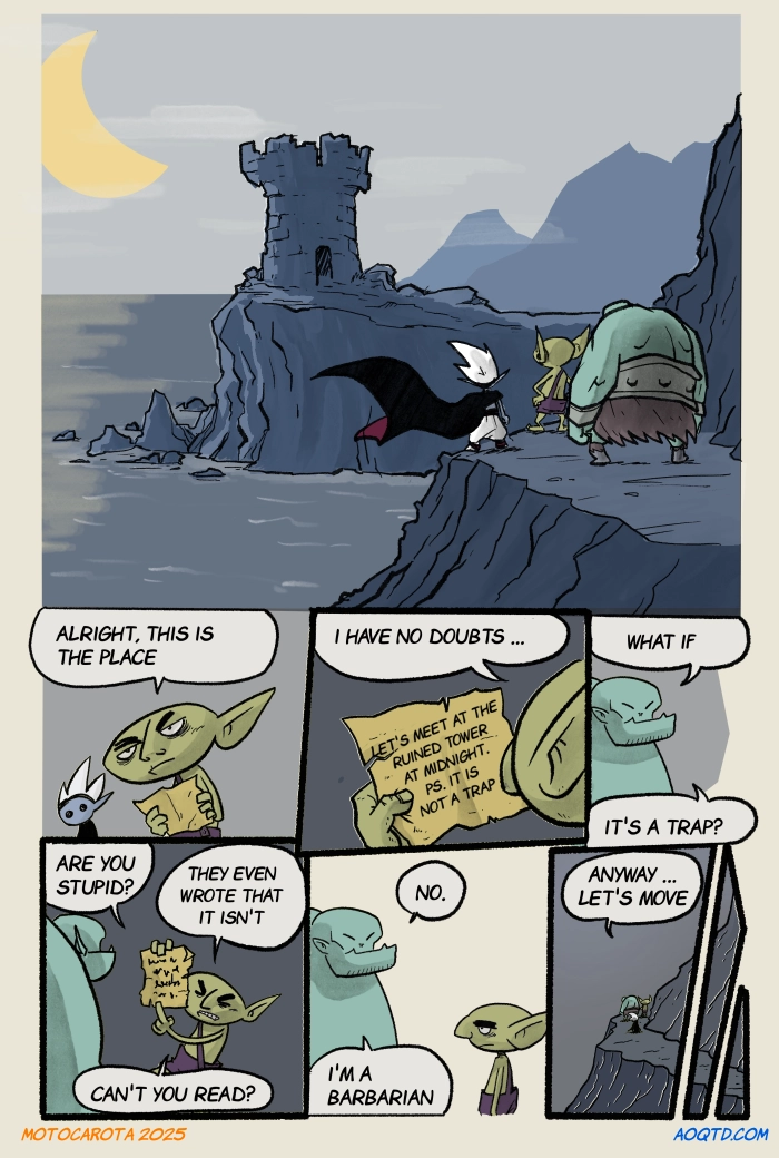 Illiteracy for a barbarian is considered a feature